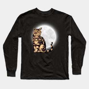 Flight me to the moon cat Long Sleeve T-Shirt
